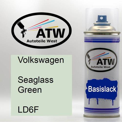 Volkswagen, Seaglass Green, LD6F: 400ml Sprühdose, von ATW Autoteile West.